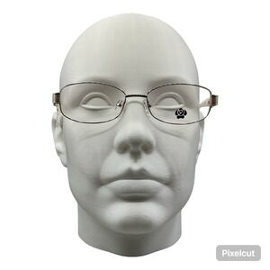 White Rose AR07 GLD Eyeglasses Frames Gold Tone Oval Full Rim 53-17-140